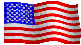 Waving American flag